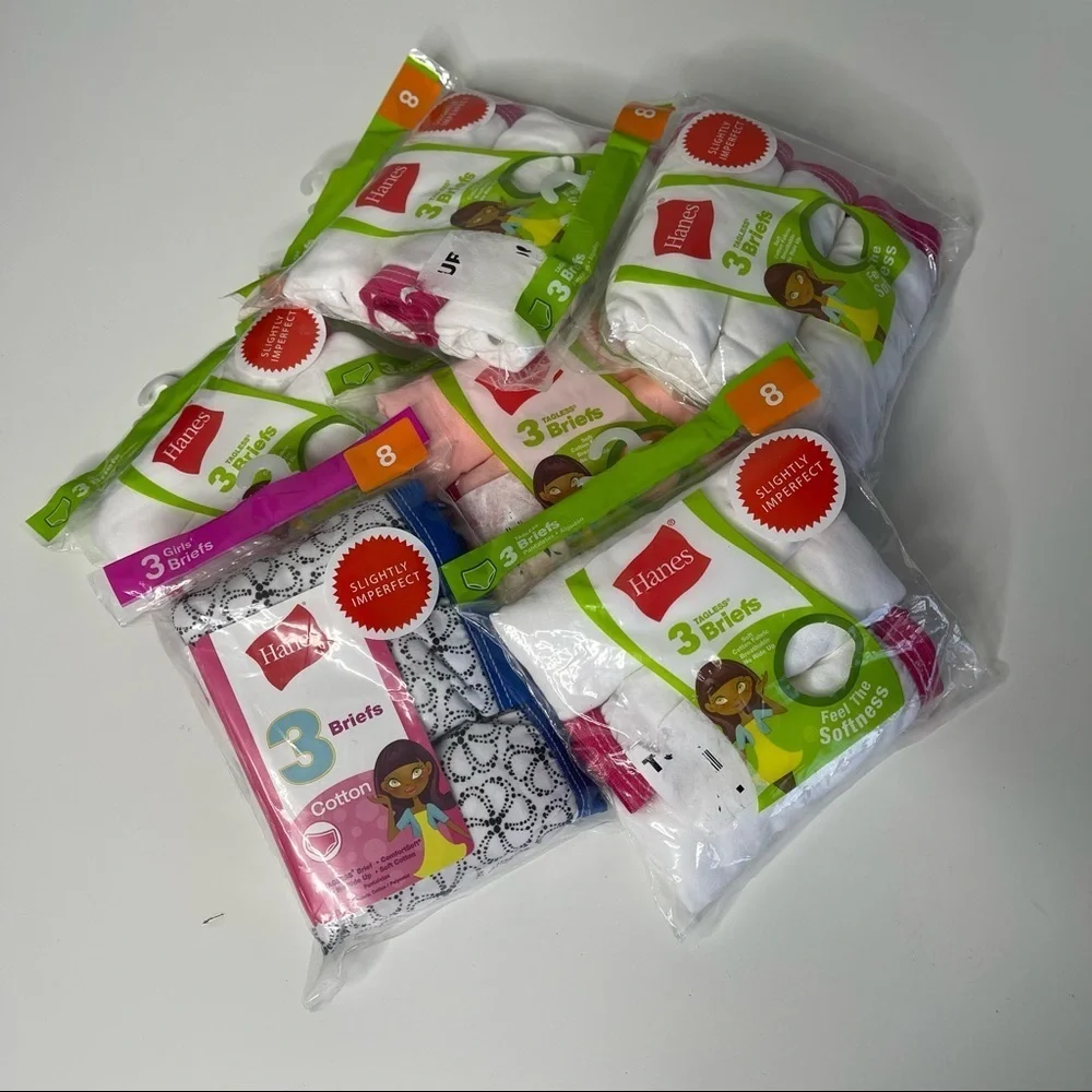Hanes size 8 bundle of briefs